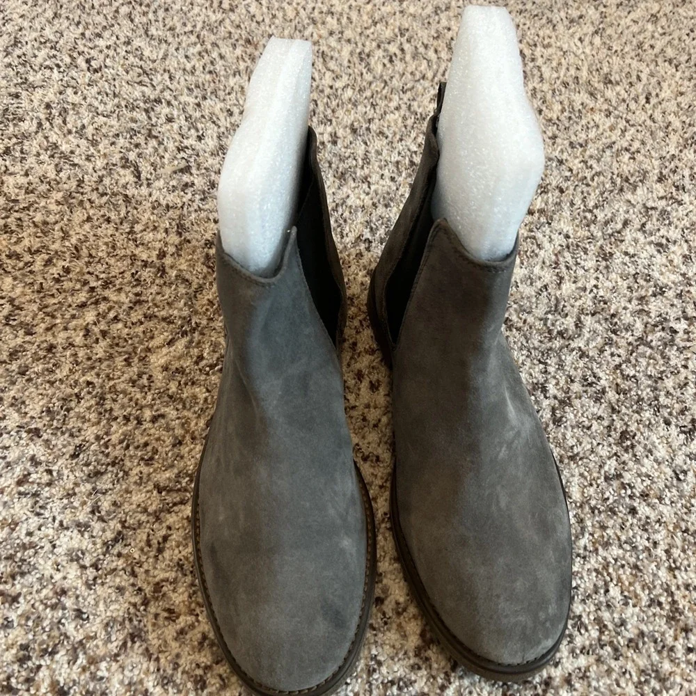 Joseph Abboud Mens‎ Daniel Chelsea Boot Size 12 Gray Genuine Suede New